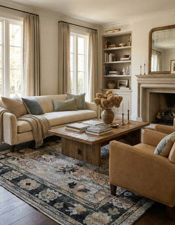 8' 3 x 10' 3 Hand Knotted Oushak Wool Rug