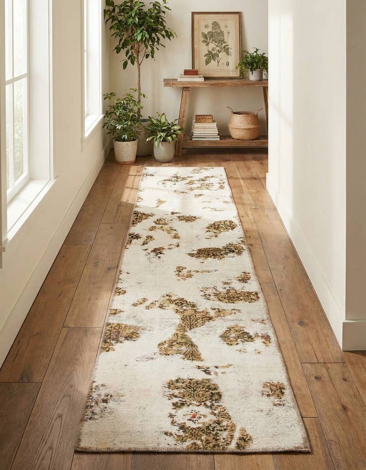 Detail image of 2' 4 x 12' 4  Hand Knotted Ultra Vintage Persian Wool Runner Rug