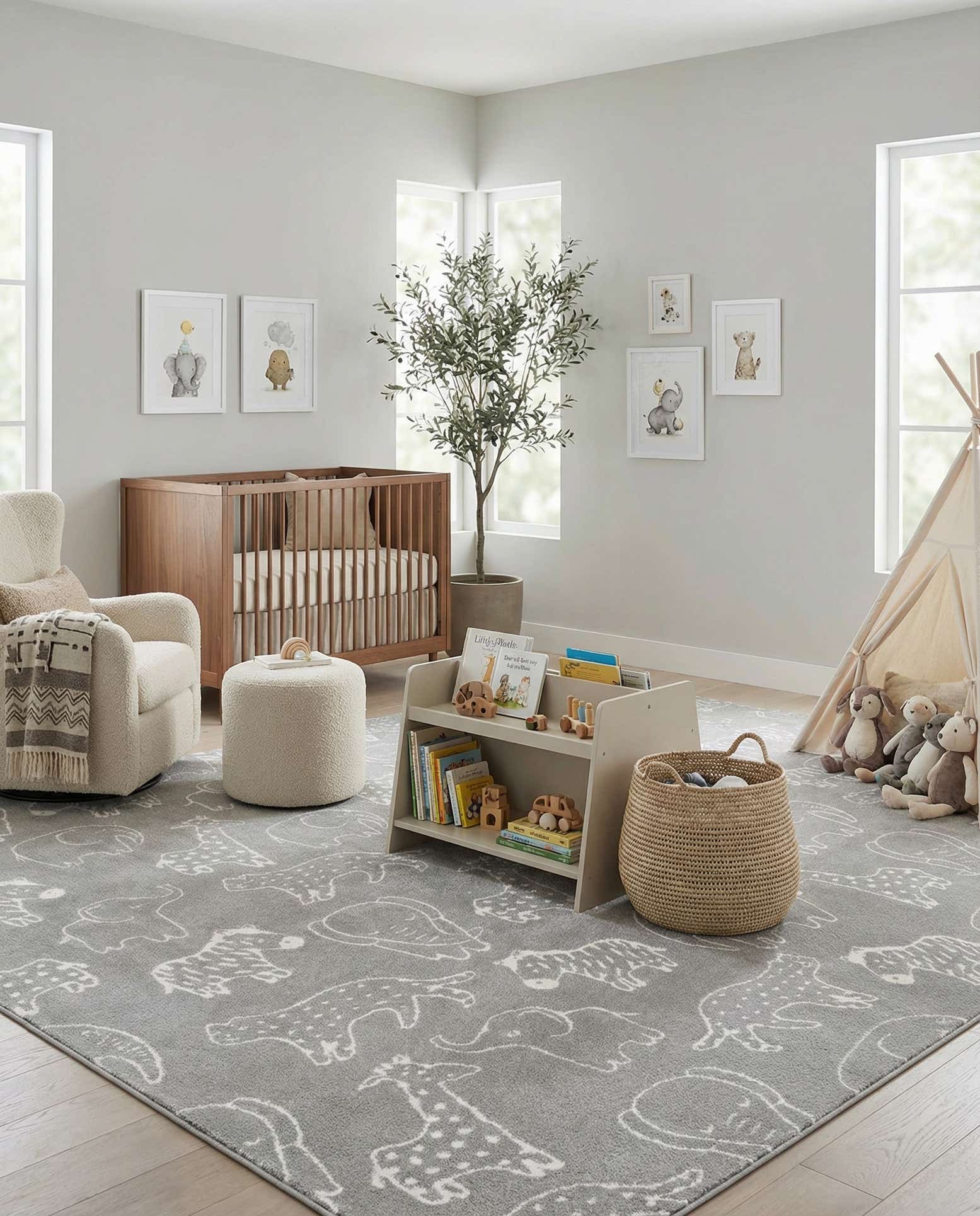10' x 10' Whimsy Kids Square Rug