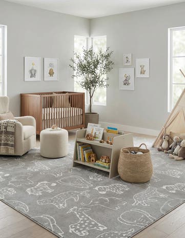 10' x 10' Whimsy Kids Square Rug