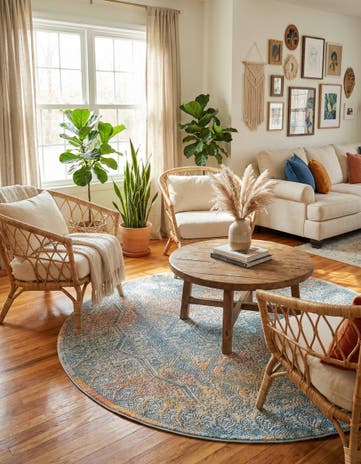 5' 3 x 5' 3 Newport Round Rug