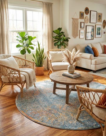 5' 3 x 5' 3 Newport Round Rug