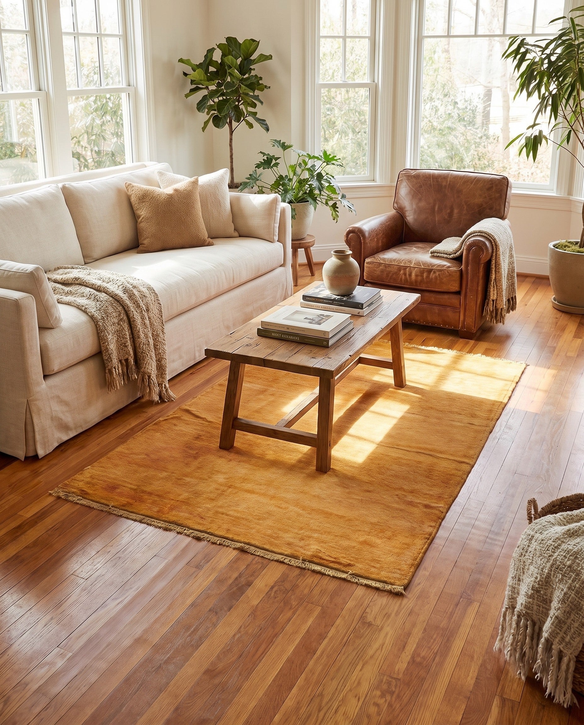 4' 10 x 6' 6 Hand Knotted Modern Ziegler Rug
