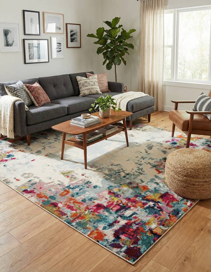 Detail image of  10' x 14'  Washable Theia Rug