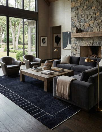 12' 8 x 14' 8 Hand Knotted Moroccan Wool Rug