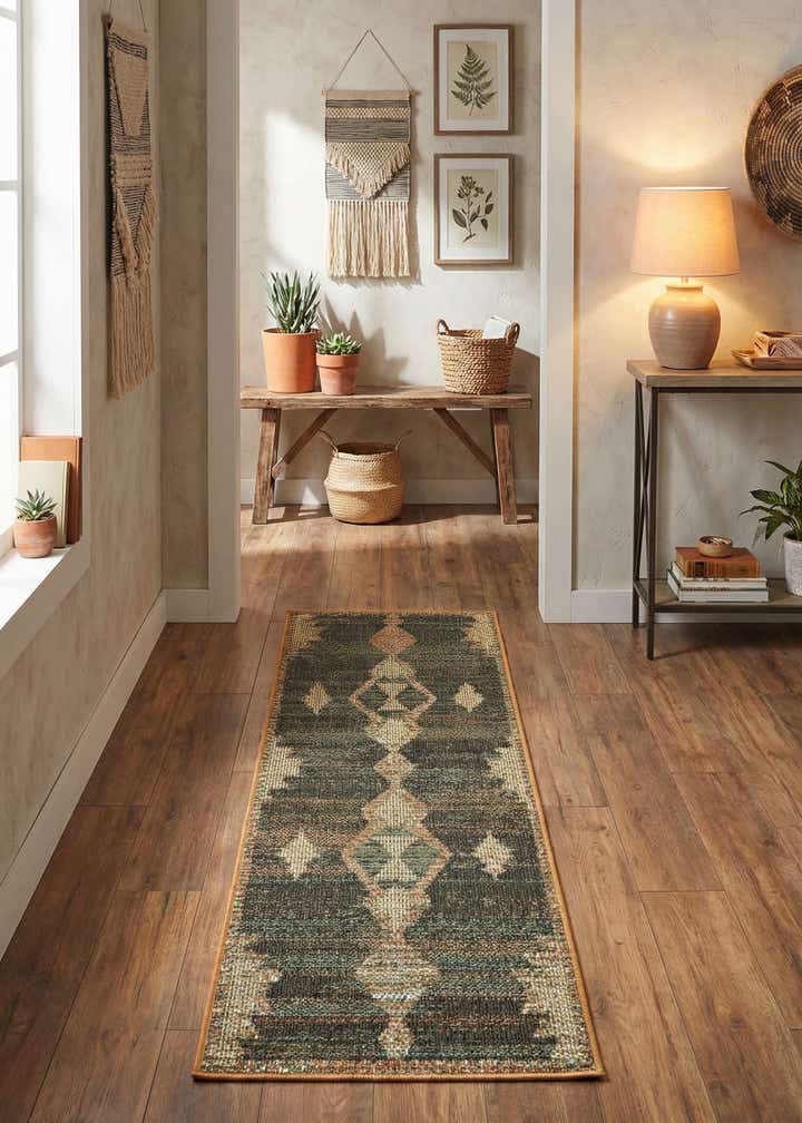 2' x 6' Easy-Clean Baja Indoor / Outdoor Runner Rug