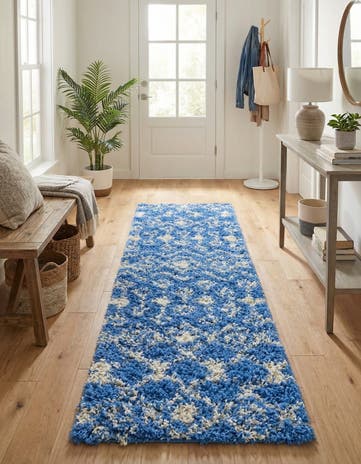 2' x 5' Moroccan Trellis Shag Runner Rug