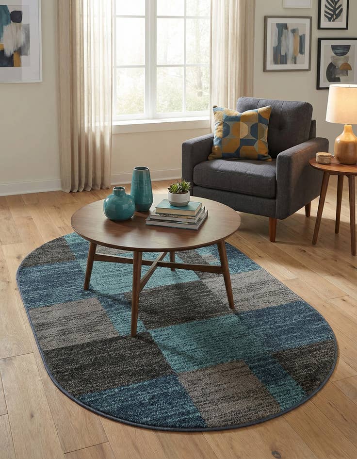 Detail image of 3' x 5' 3 Harvest Oval Rug