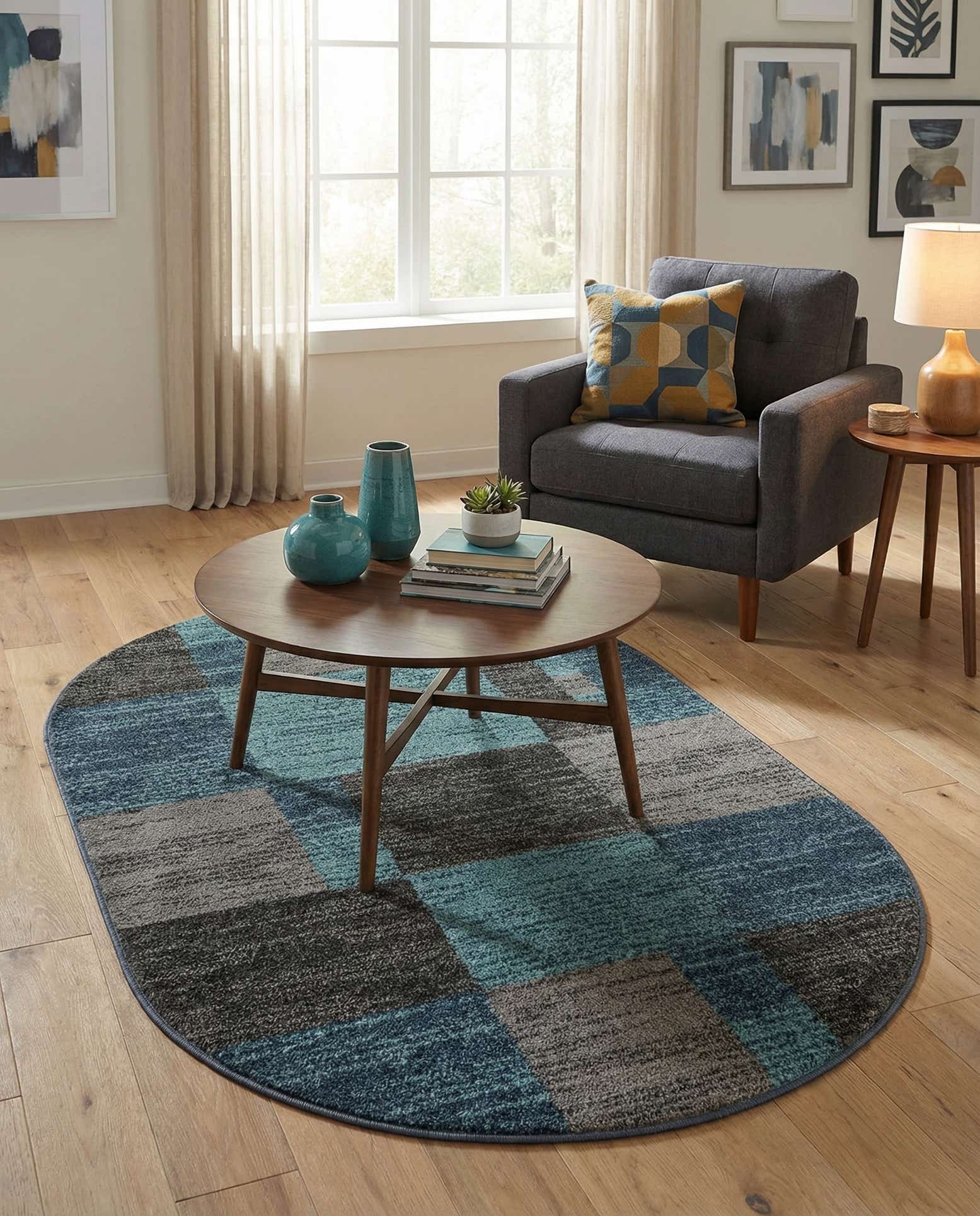 3' x 5' 3 Harvest Oval Rug