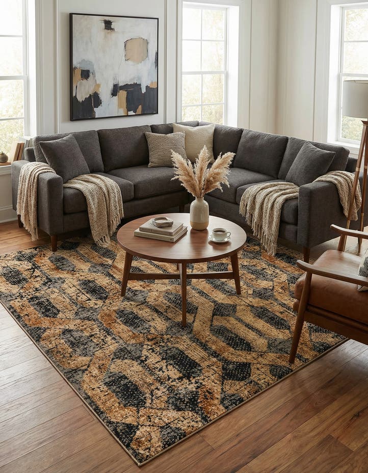 7' 10 x 7' 10 Saturn Square Rug