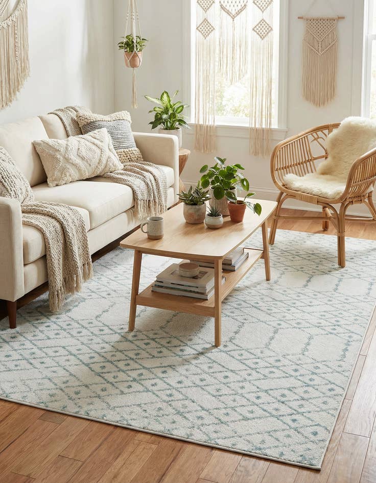 Detail image of  7' x 10' Paxon Trellis Rug