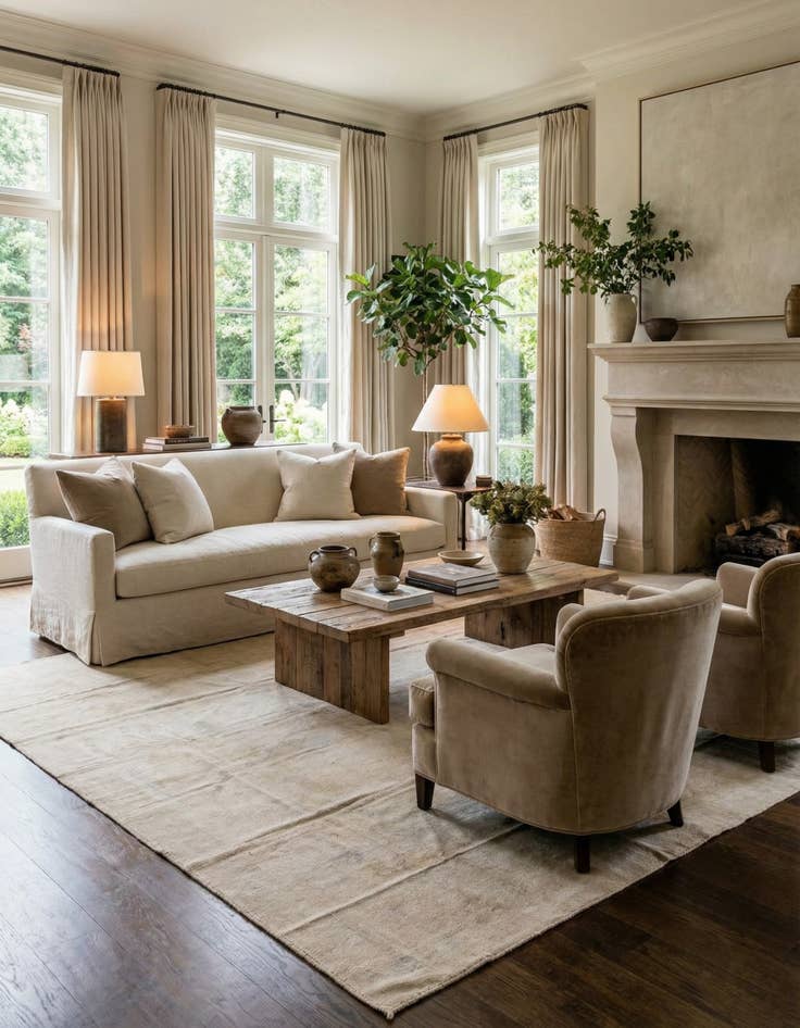 Detail image of 8' 10 x 11' 5  Hand Knotted Oushak Wool Rug