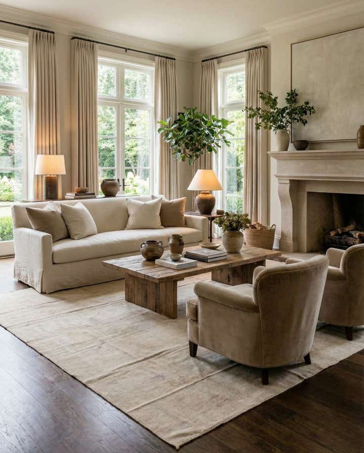 8' 10 x 11' 5 Hand Knotted Oushak Wool Rug