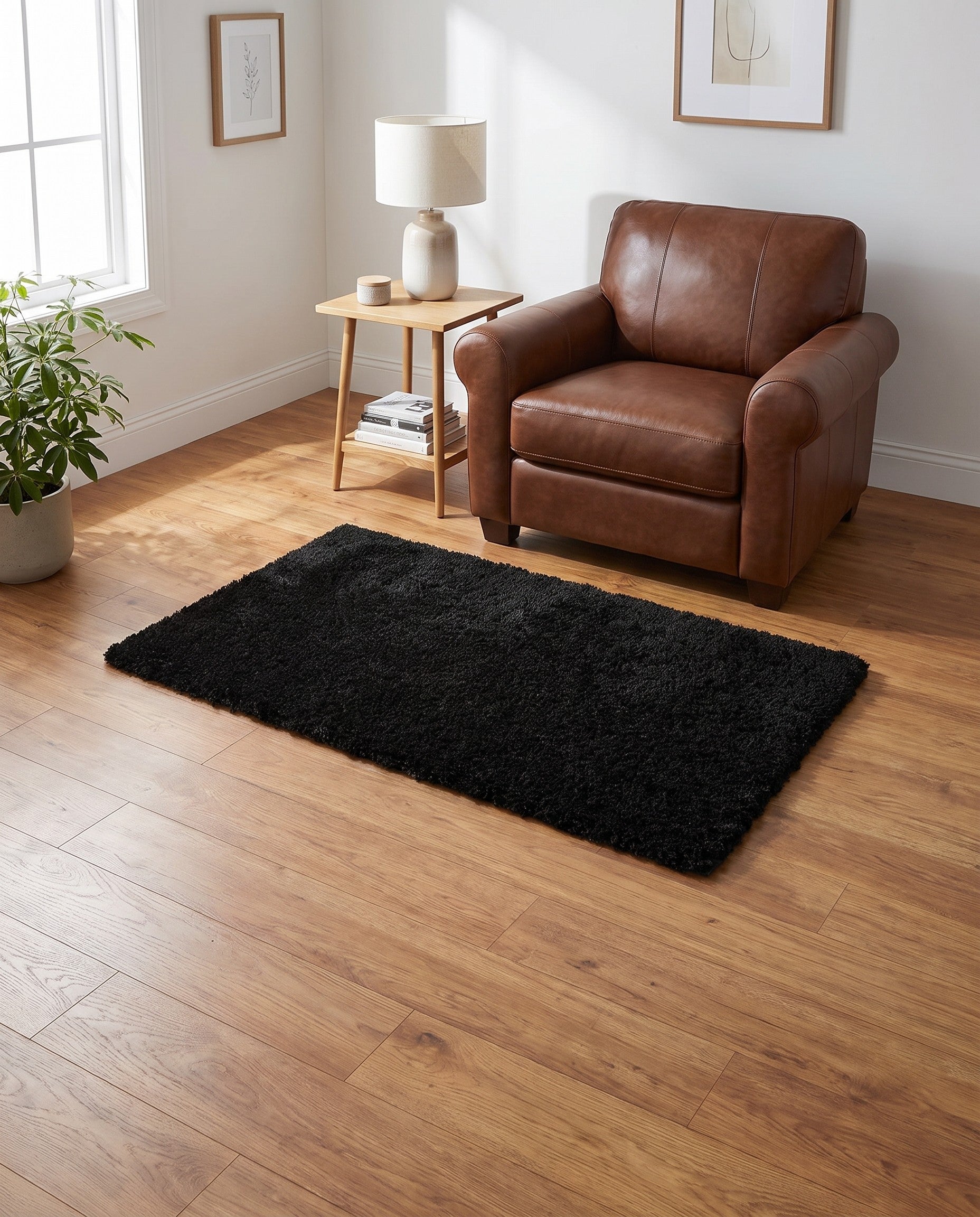 3' x 5' 3 Solid Shag Rug