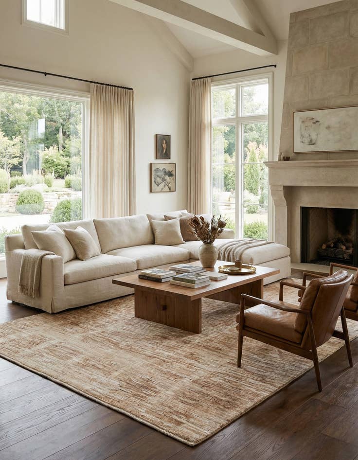 Detail image of 9' 7 x 12' 1  Hand Knotted Moroccan Wool Rug