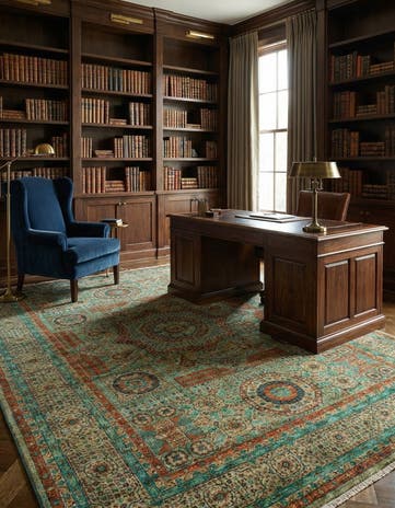 6' 9 x 9' 8 Hand Knotted Amina Rug