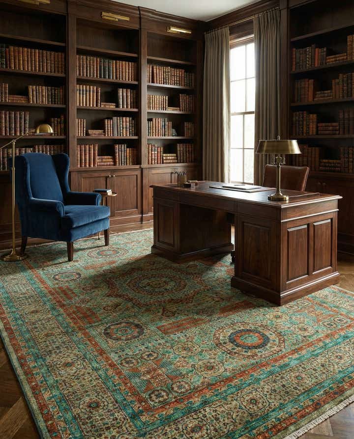 6' 9 x 9' 8 Hand Knotted Amina Rug