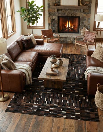5' x 8' Cowhide - Patchwork Rug
