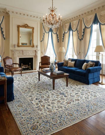 10' 4 x 13' 1 Kashan Rug