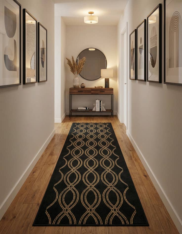 Detail image of  2' 7 x 12' Vogue Geo Runner Rug