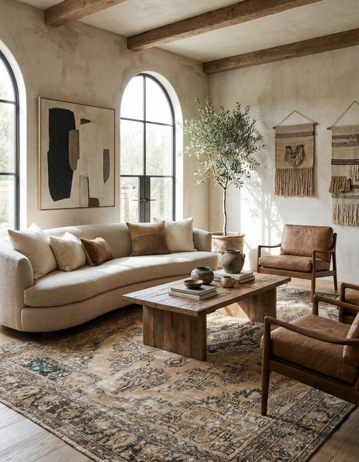 Detail image of 6' 8 x 9' 7  Hand Knotted Ultra Vintage Persian Wool Rug