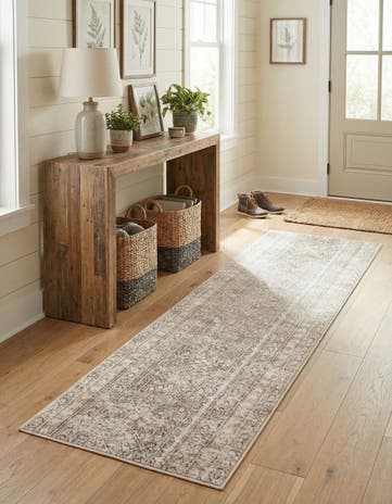 Ivory Oregon Runner Rug