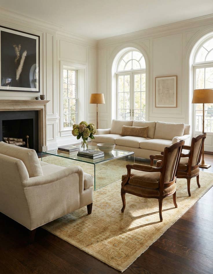 Detail image of  9' 10 x 13'  Hand Knotted Peshawar Ziegler Rug