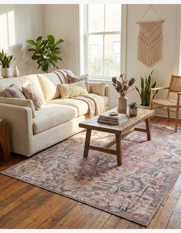 5' 3 x 8' Washable Nostalgia Rug