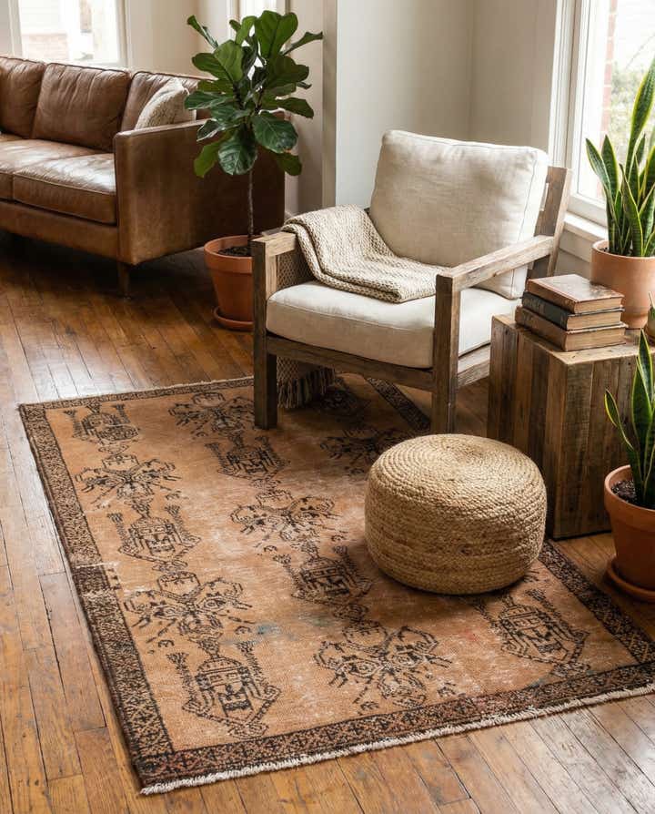 3' 1 x 5' 7 Hand Knotted Ultra Vintage Persian Wool Runner Rug