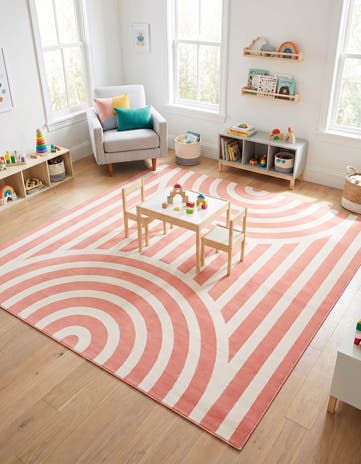 7' 10 x 7' 10 Whimsy Kids Square Rug