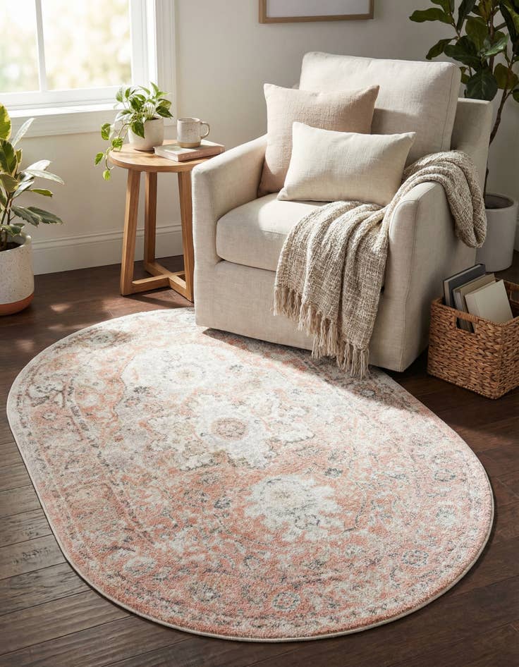 Detail image of 2' x 3' Madeline Vintage Oval Rug