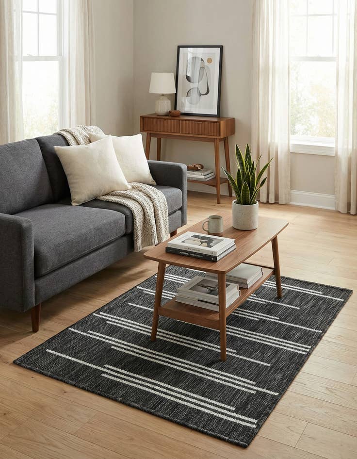 Detail image of  2' x 3'  Washable Modern Indoor / Outdoor Rug