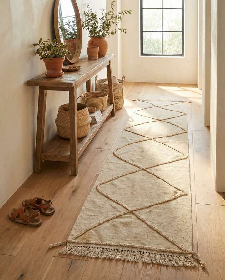 2' 6 x 10' Hand Woven Moroccan Wool Runner Rug