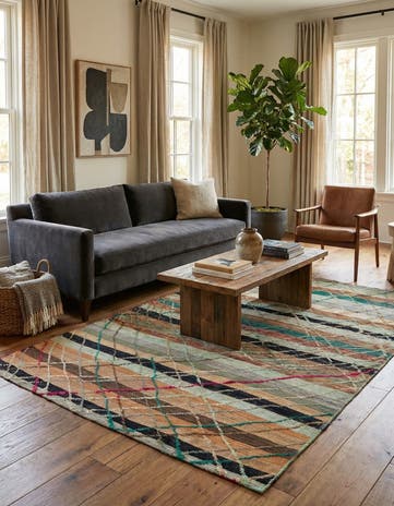 5' 6 x 7' 9 Hand Knotted Darya Wool Rug