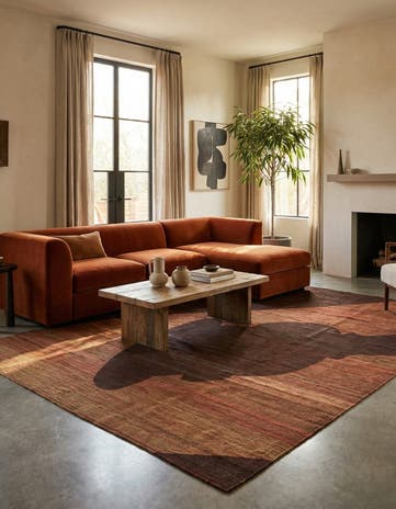 6' 3 x 9' Hand Woven Kilim Modern Wool Rug