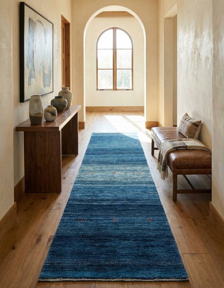 Detail image of 2' 9 x 9' 10  Hand Knotted Kashkuli Gabbeh Persian Wool Runner Rug