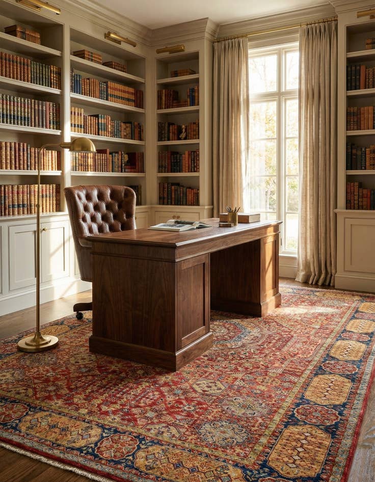 Detail image of 8' 4 x 12' Ariana Wool Rug