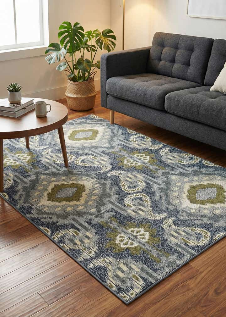 4' x 6' Easy-Clean Modern Indoor / Outdoor Rug