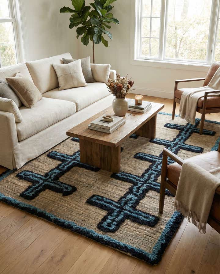 4' 10 x 7' 1 Hand Knotted Darya Wool Rug