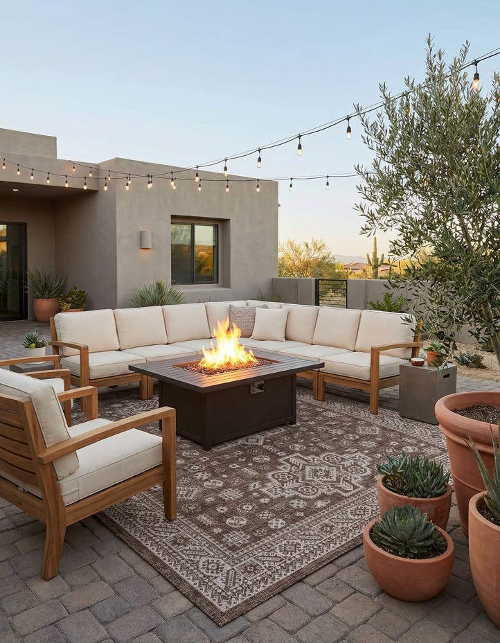 9' x 12' Easy-Clean Aztec Indoor / Outdoor ...