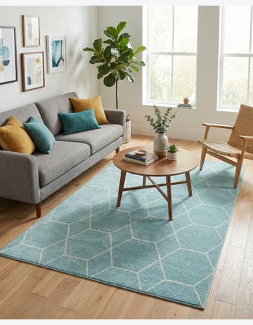 4' x 6' Trellis Frieze Rug