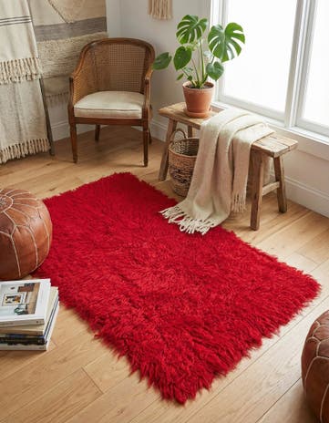 2' x 3' 10 Hand Knotted Moroccan Wool Rug