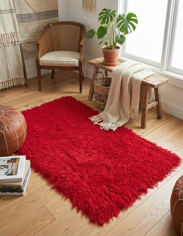 2' x 3' 10 Hand Knotted Moroccan Wool Rug