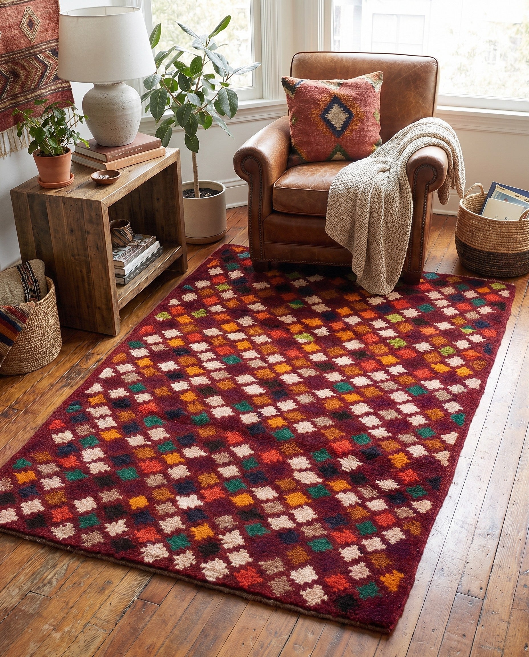 3' x 4' 7 Hand Knotted Balouch Wool Rug