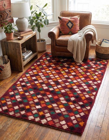3' x 4' 7 Hand Knotted Balouch Wool Rug