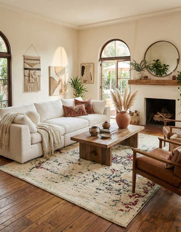 8' 8 x 12' Hand Knotted Moroccan Wool Rug