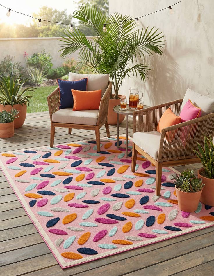 Detail image of 6' x 9'  Washable Aruba Indoor / Outdoor Rug