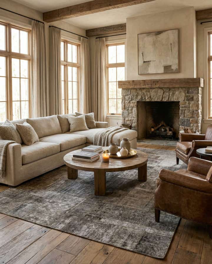 6' 9 x 10' 2 Hand Knotted Ultra Vintage Persian Wool Rug