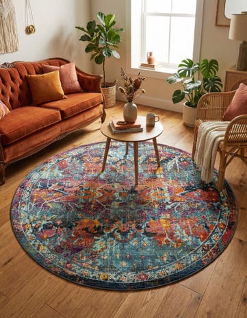 Red Budapest Round Rug