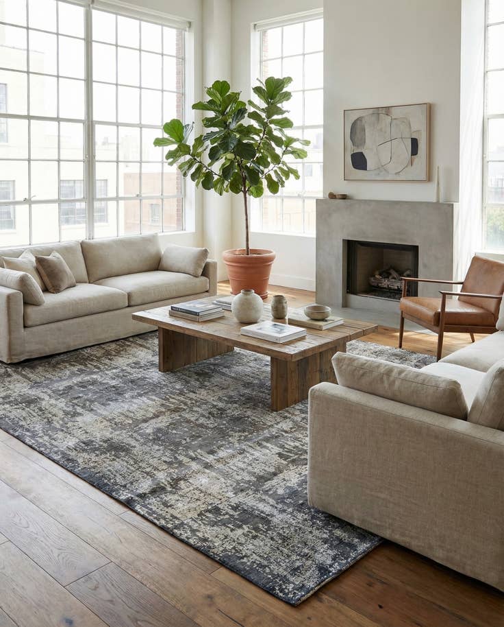 Detail image of 8' 9 x 12' 7 Hand Knotted Ultra Vintage Persian Wool Rug